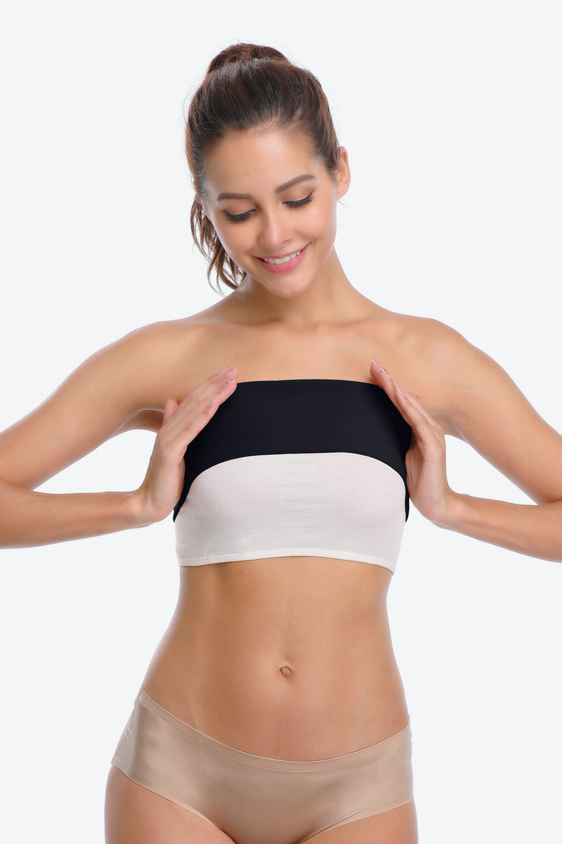 Chest Brace Up for Women Posture Corrector Shapewear Tops Breast Support  Bra Top X Strap Bras (Beige, Large)